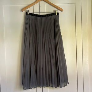 Grey Pleated A like Skirt